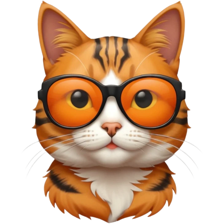 Cat wearing sunglasses emoji