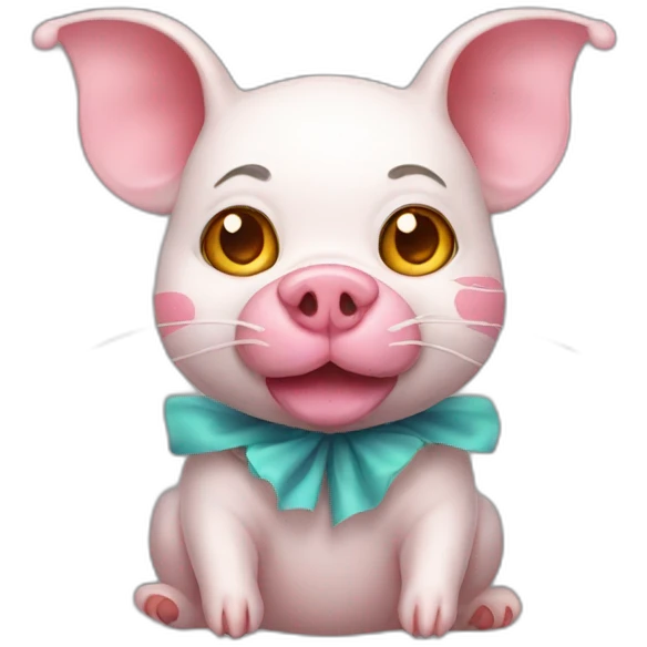 clown pig cat emoji