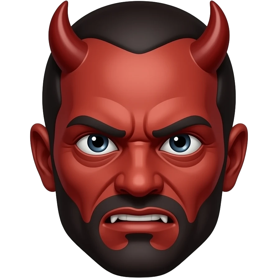 Extreme demon face emoji