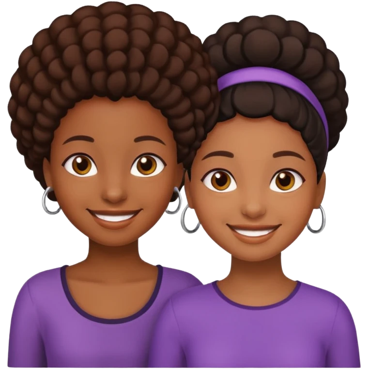 Deux filles noirs  emoji