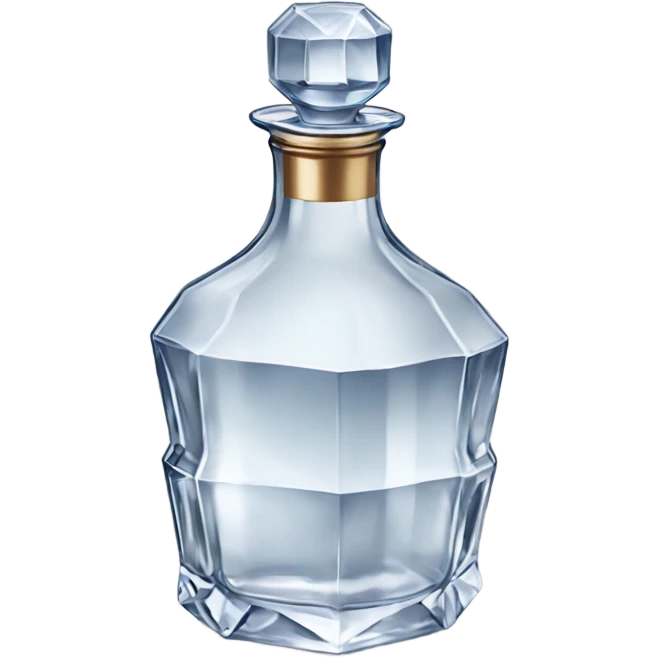 Crystal Decanter for vodka with class emoji