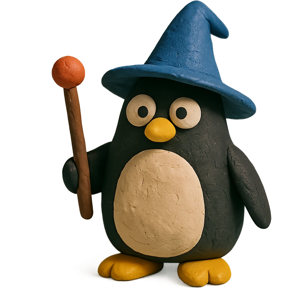 penguin wizard emoji