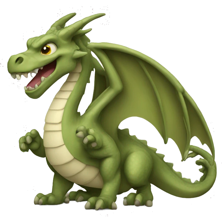Khaki Dragon  emoji