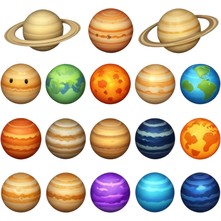Planets emoji