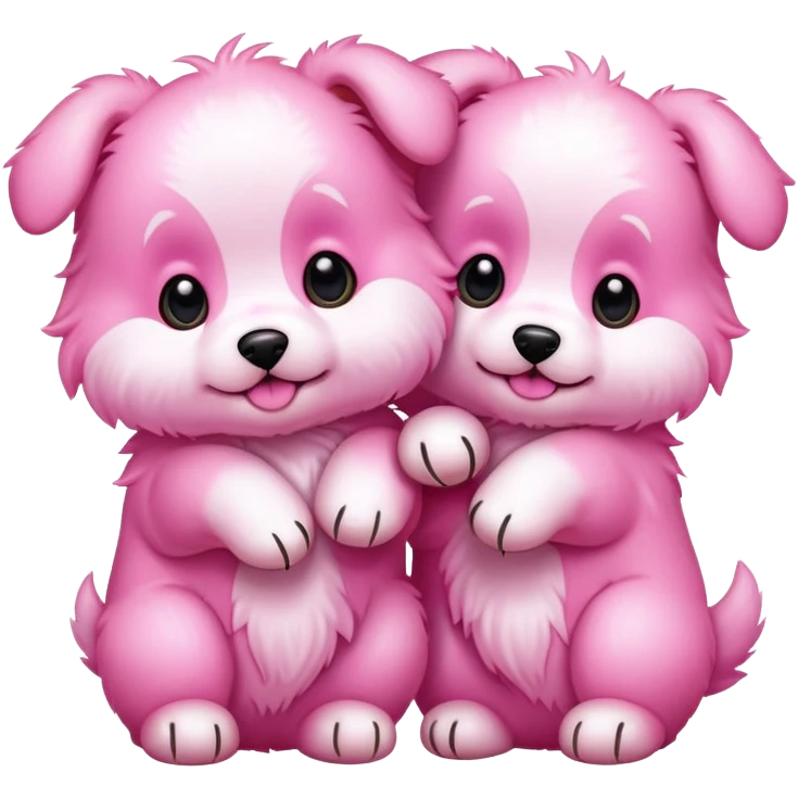 Pink puppies emoji