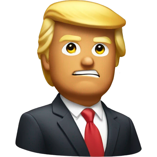Donald trump tomando whisky emoji