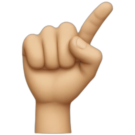 pointing emoji