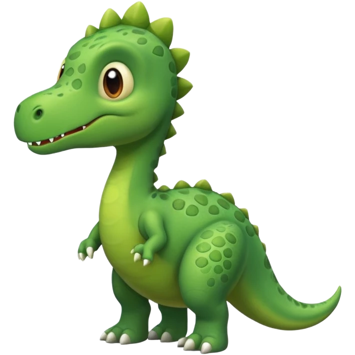  cute green color dinosaur emoji