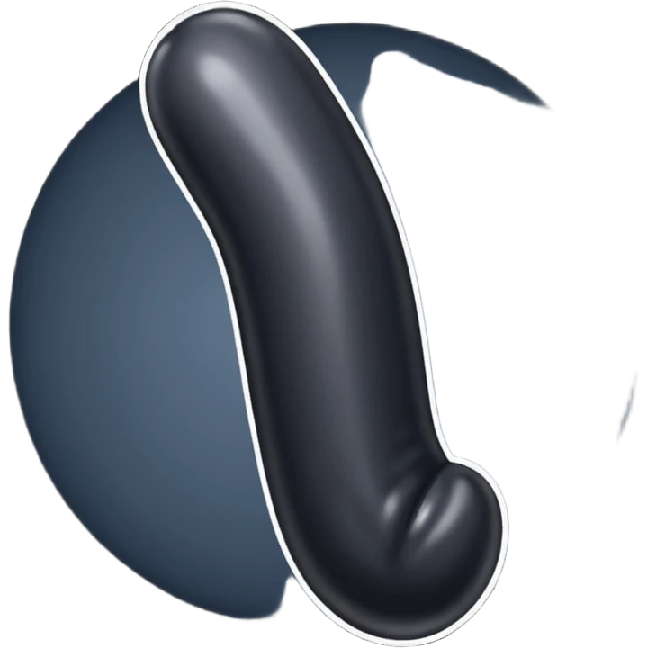 Big black penis emoji