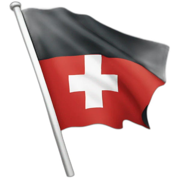 Canton fribourg (Switzerland) flag emoji