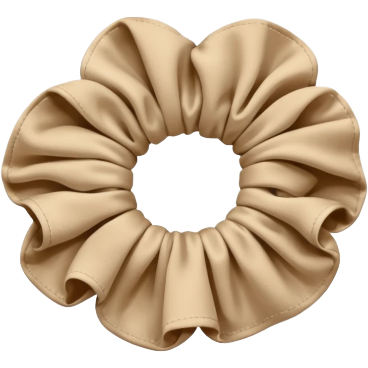 Beige scrunchie  emoji