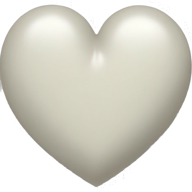 Off white heart emoji