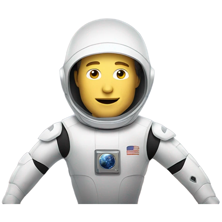 Elon musk in a space suit emoji