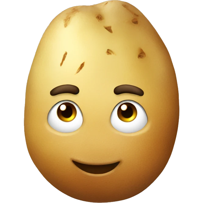 Handsome potato emoji