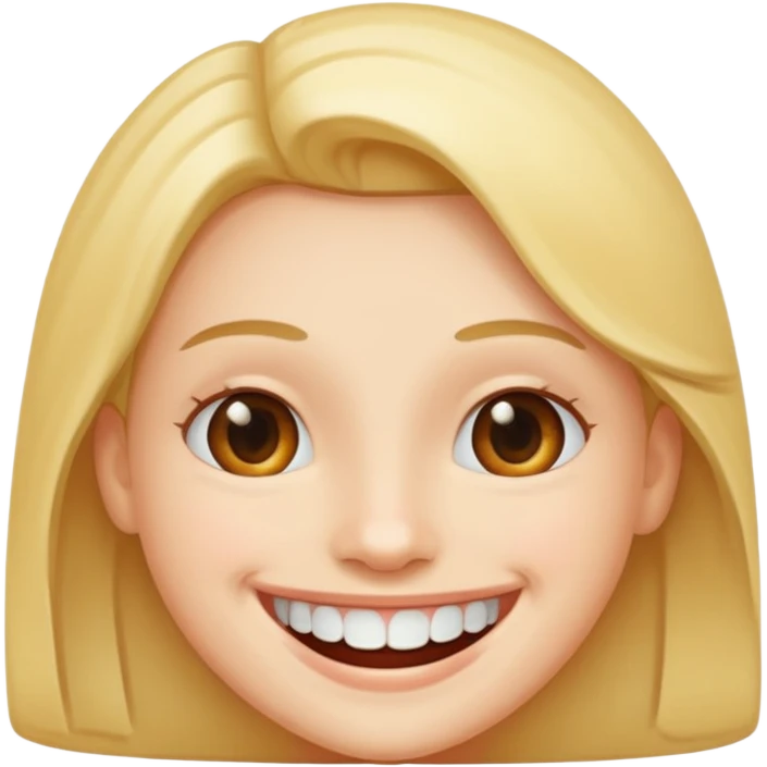 Smiling with teeth  emoji