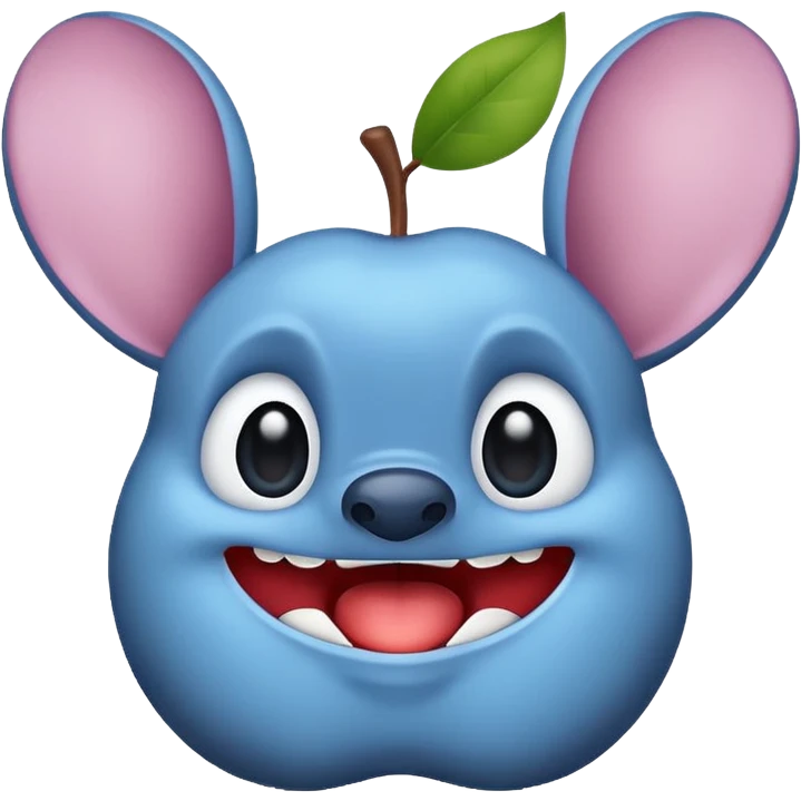 the word STICH in apple style emoji, simple and friendly emoji