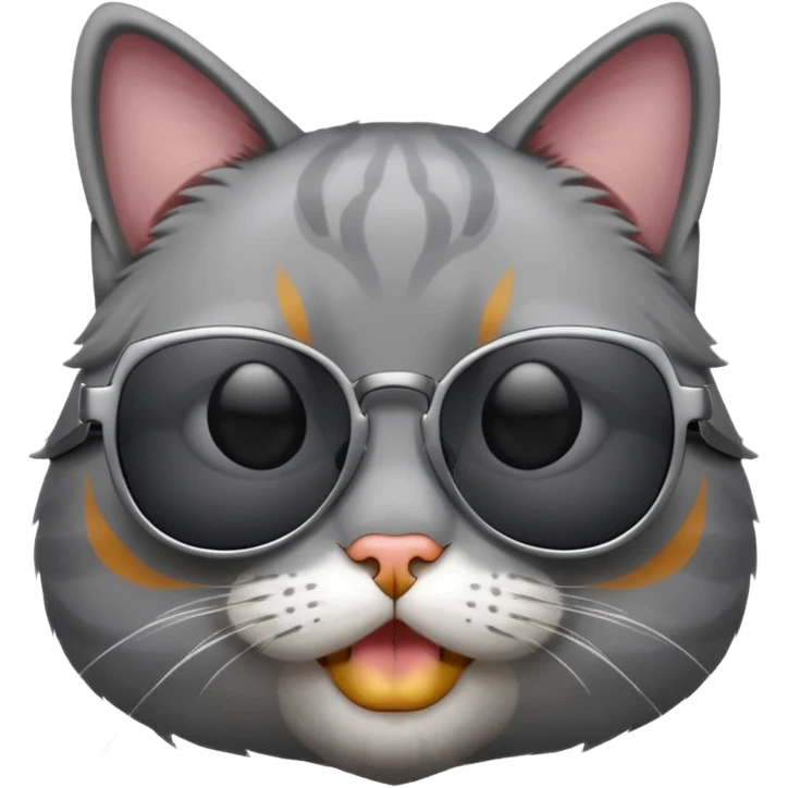 Cat wearing sunglasses emoji