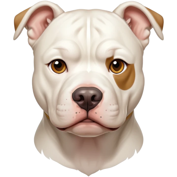 White pitbull emoji