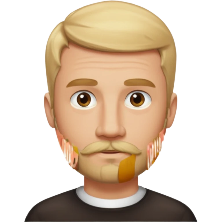 short blond hair clean cut mustache and beard 5ft 9 140lbs titian emoji