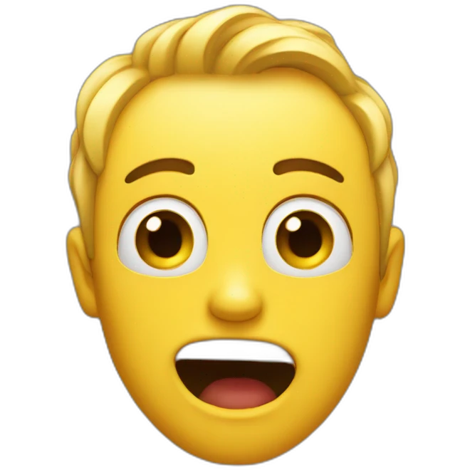 an emoji surprised face that thinks something is attractive emoji