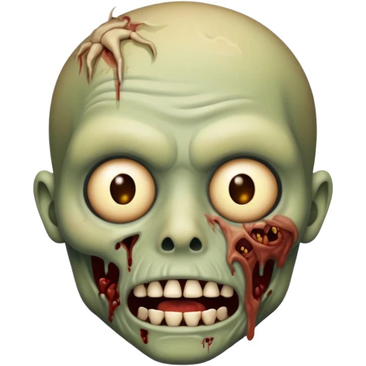 Faça um emoji de zumbi que se pareça comigo. emoji
