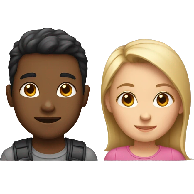 girl and a boy emoji