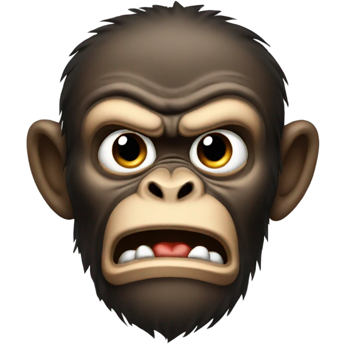 Angry monkey  emoji