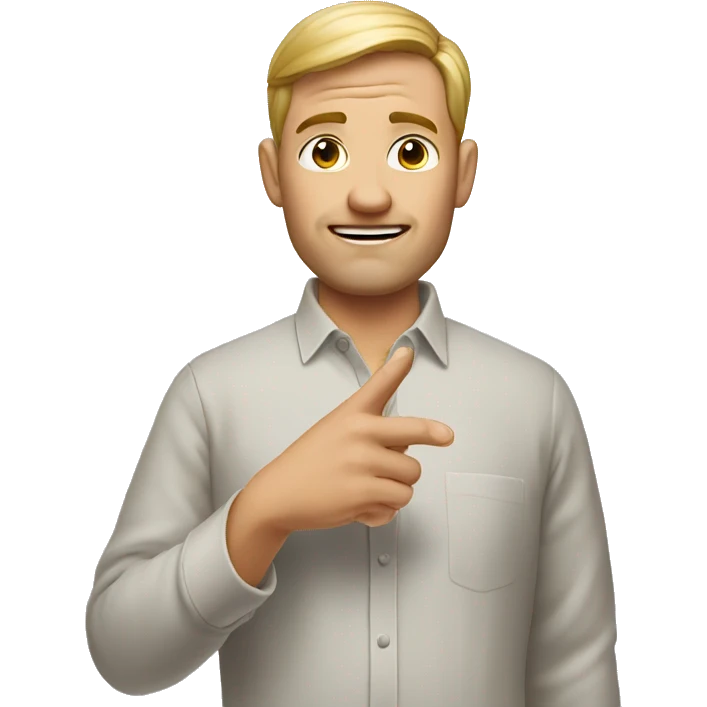 married man shows the finger ring on the finger emoji