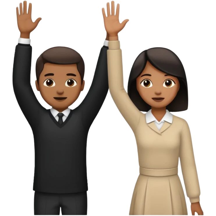 🙇+🙋 create emoji different emoji