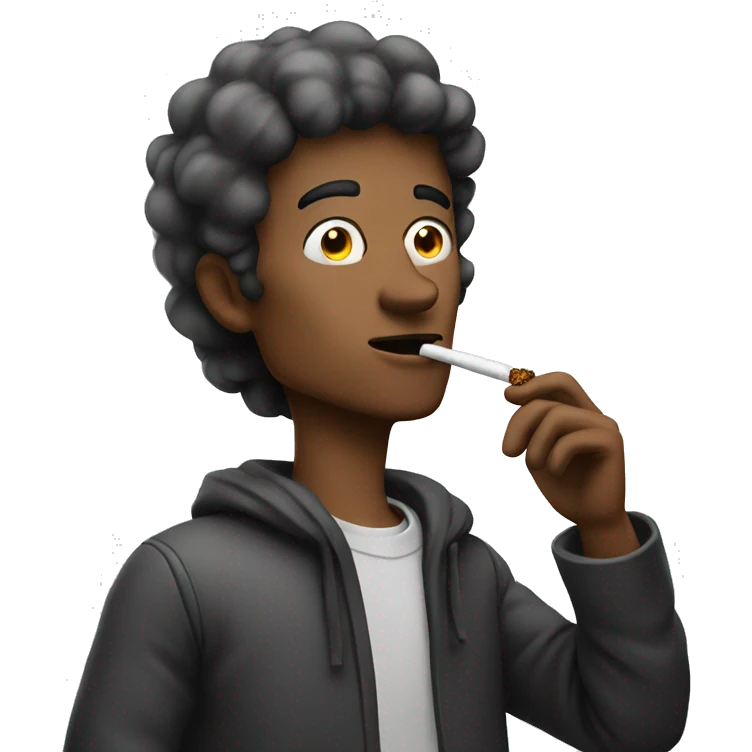 guy smoking emoji