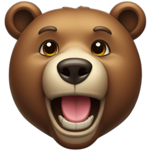 Bear bribing emoji