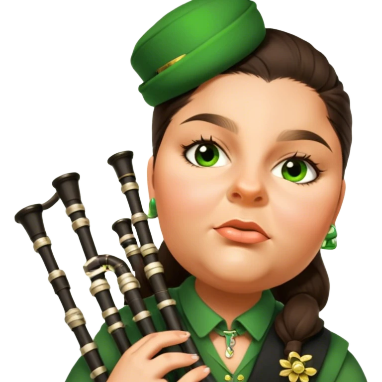 Green Bagpiper emoji