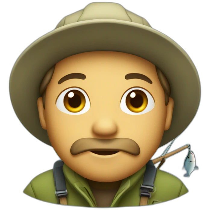 cute fisherman emoji