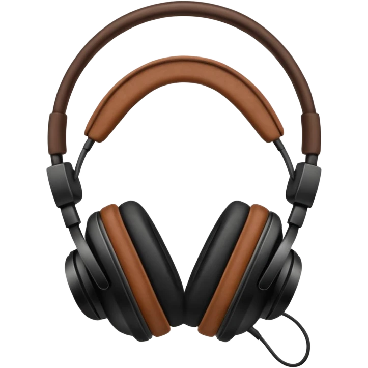 Brown and jeanse headphones beats minimalism no people emoji