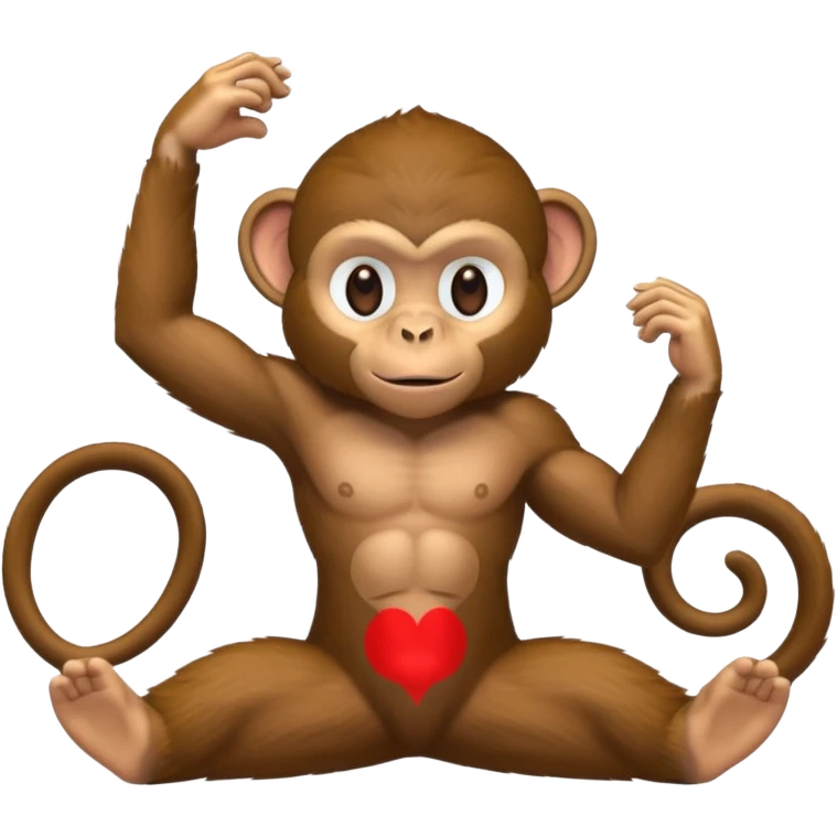 monkey doing the splits emoji