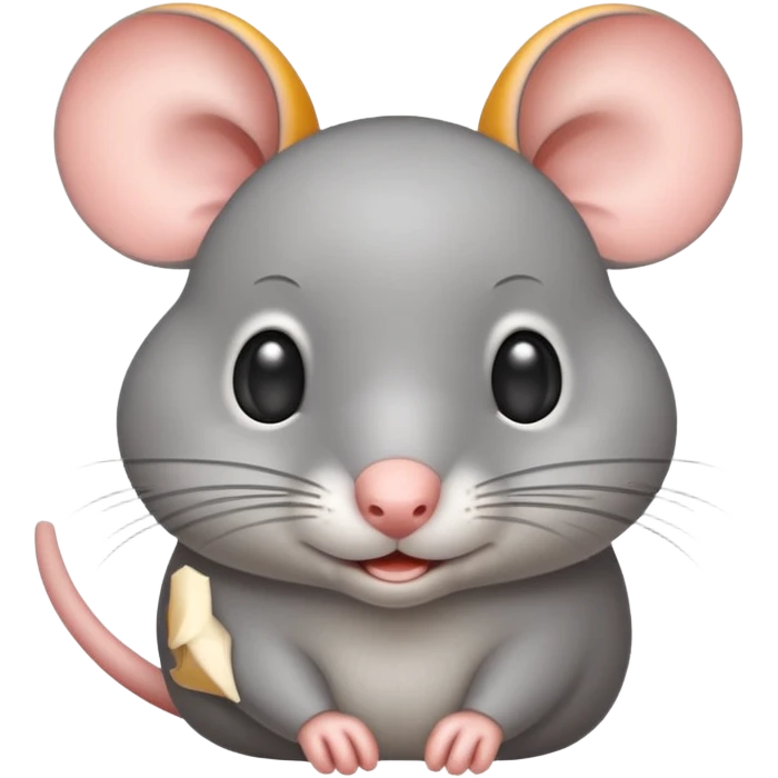 Funny cute mouse giving a side eye emoji