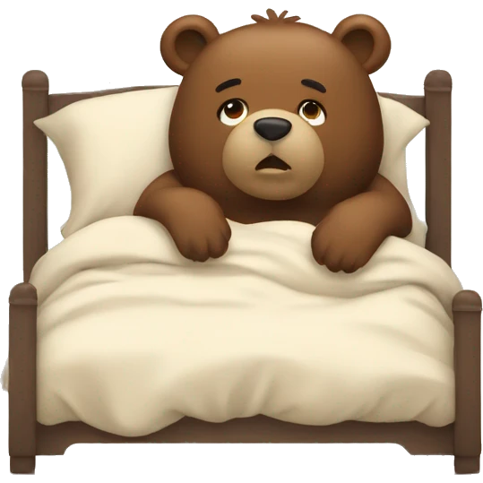 bears in a bed  emoji