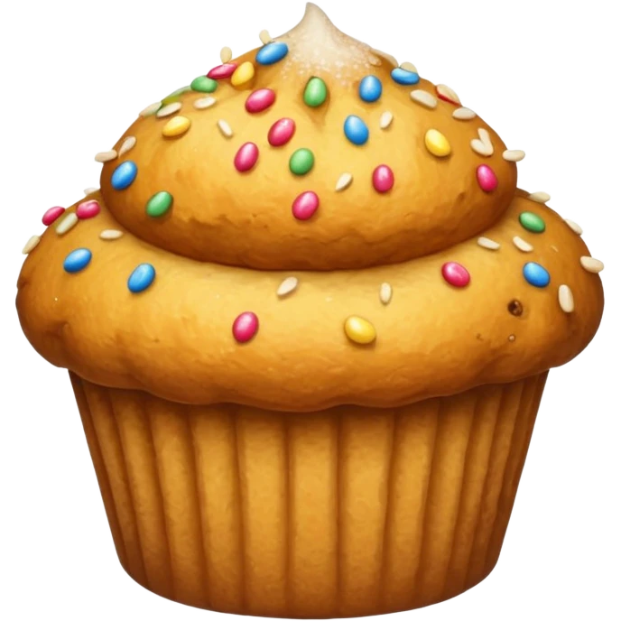 gold muffin emoji