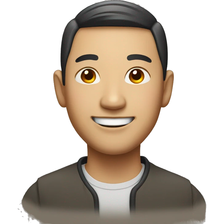 Smiling Chinese man emoji
