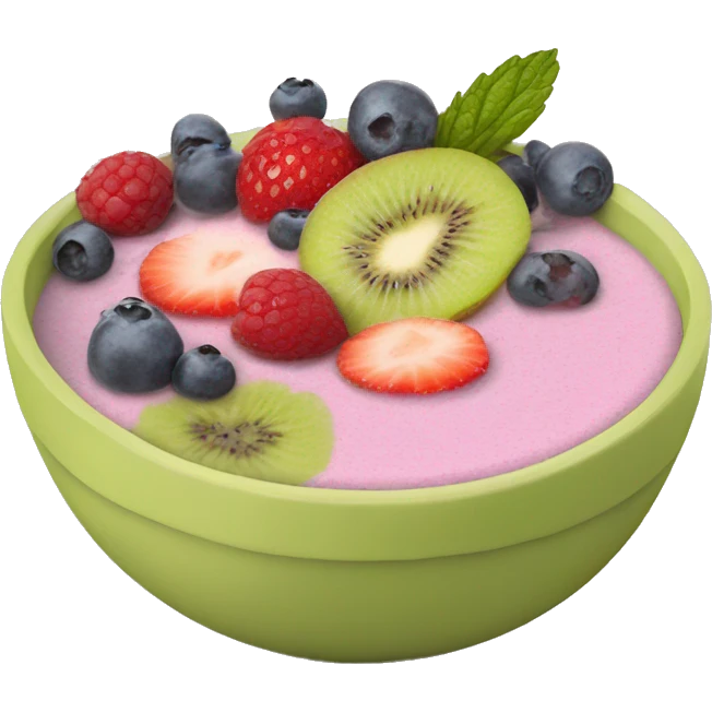 Smoothie bowl emoji