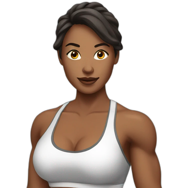 fitness model emoji