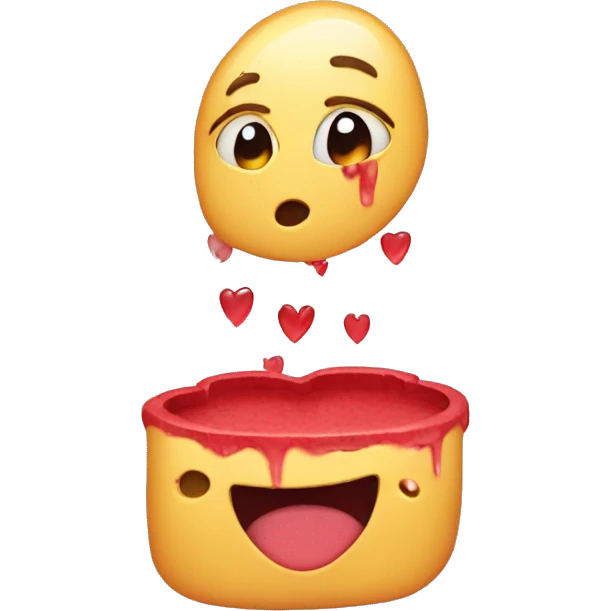 Crying hearts emoji