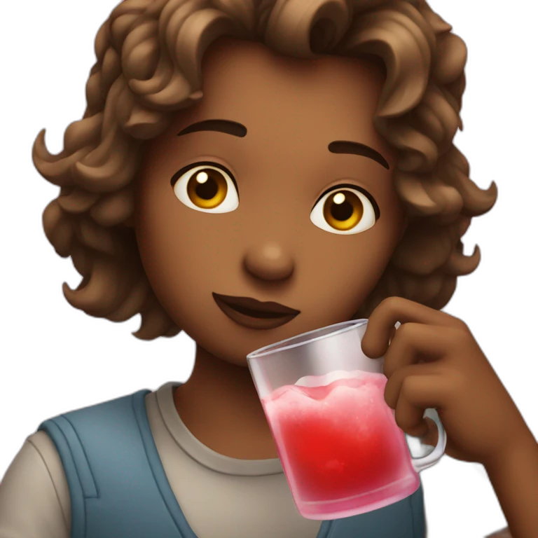 heart drinked emoji