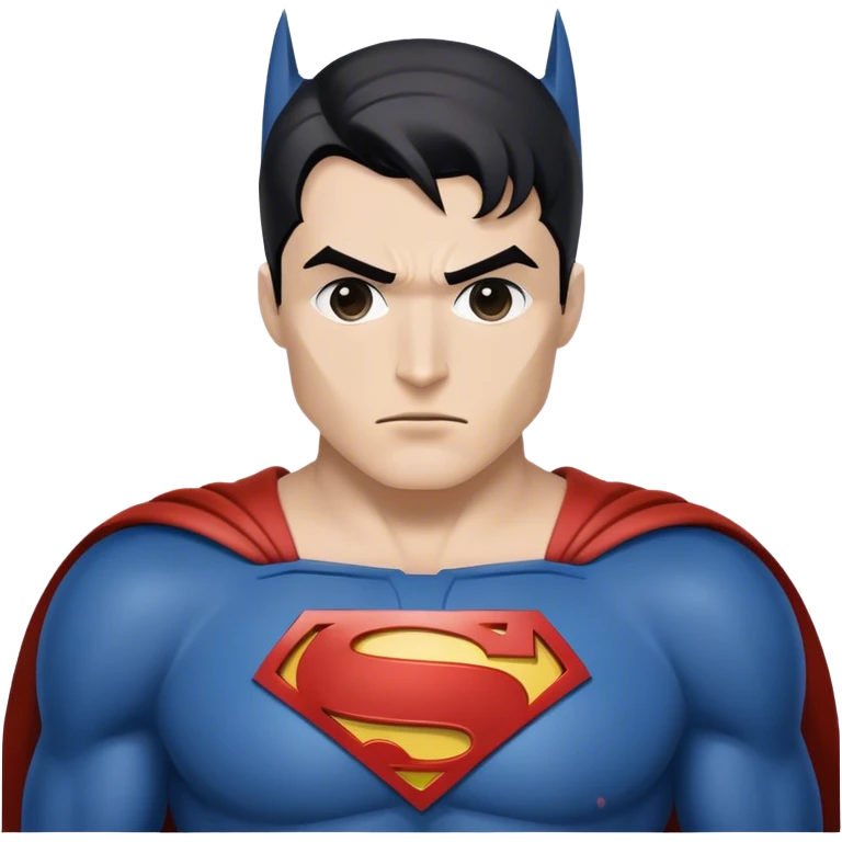 Half Batman hav Superman logo? emoji