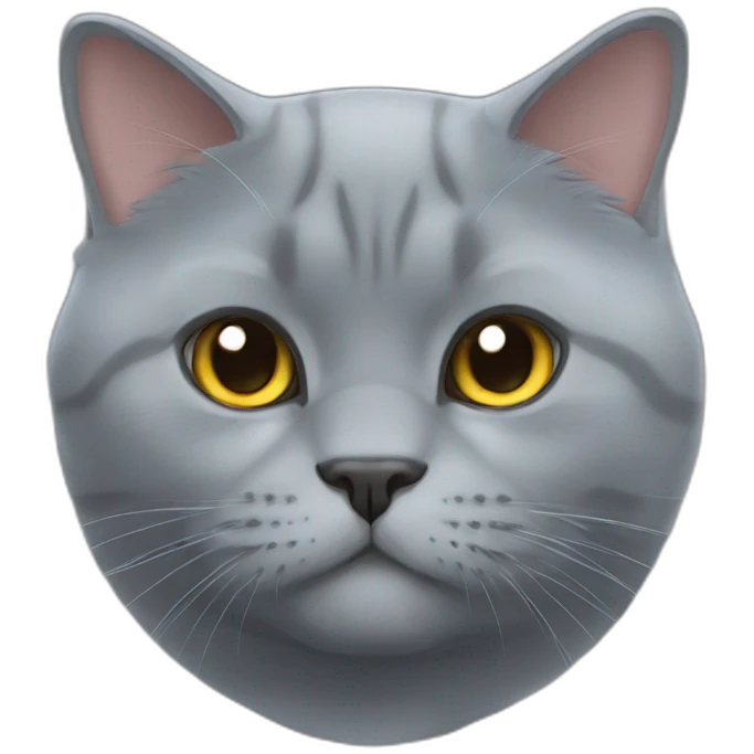 british shorthair blue cat emoji