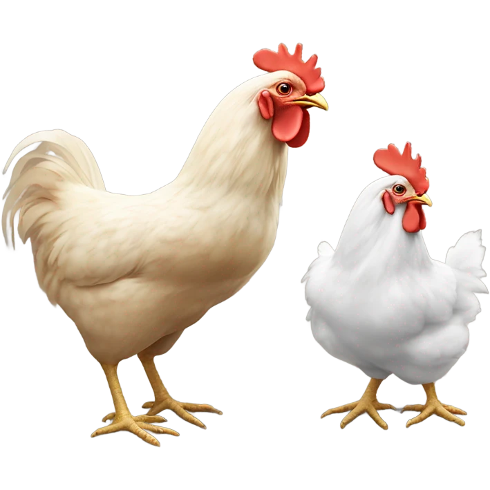 Chicken eating chicken emoji