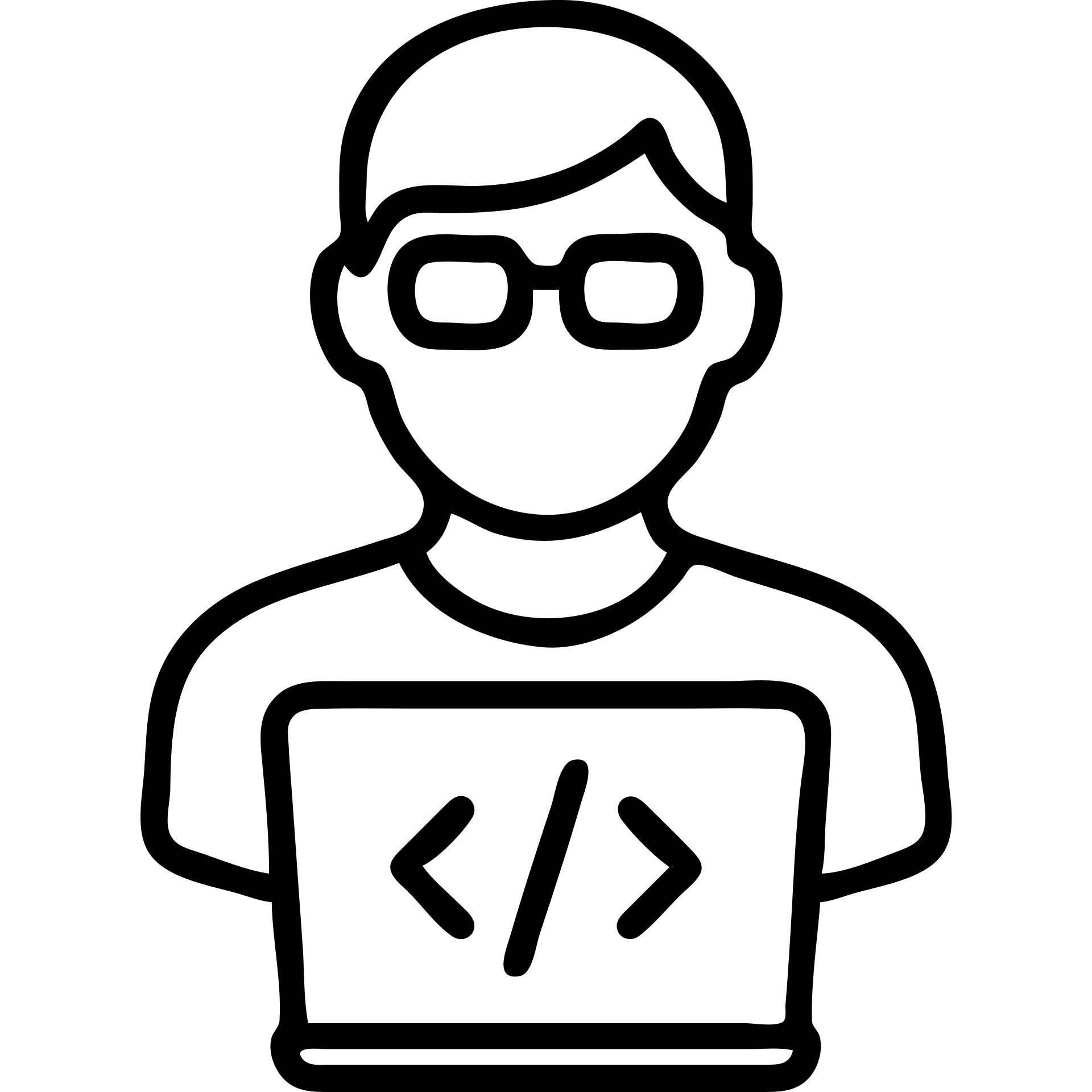 developer symbol, minimalist, flat design emoji