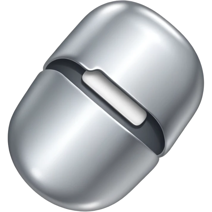 silver nail, simple and clear emoji