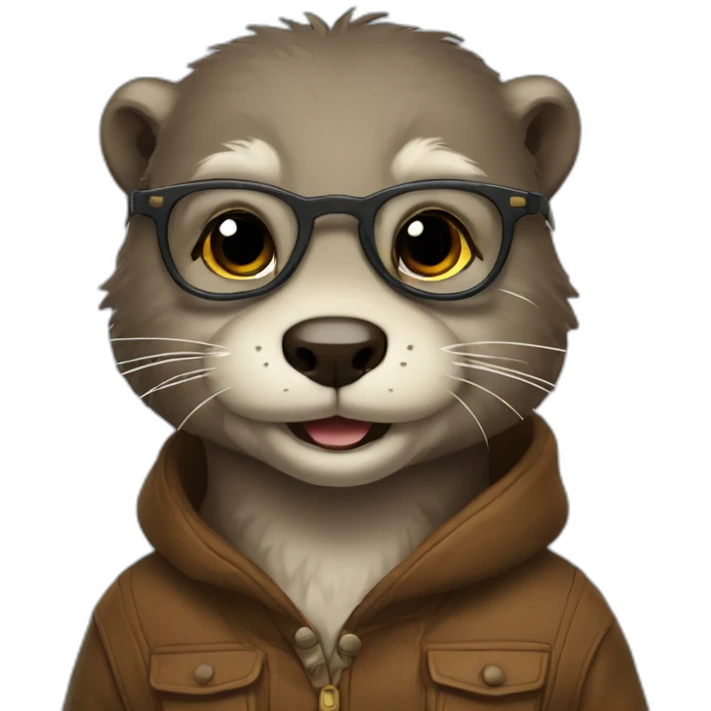 nerdy otter simple arylw emoji