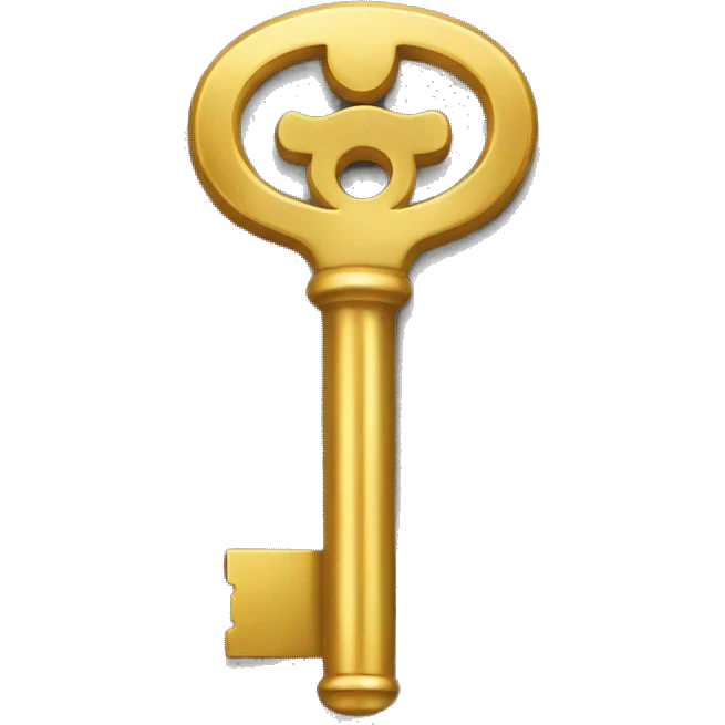 A gold key emoji